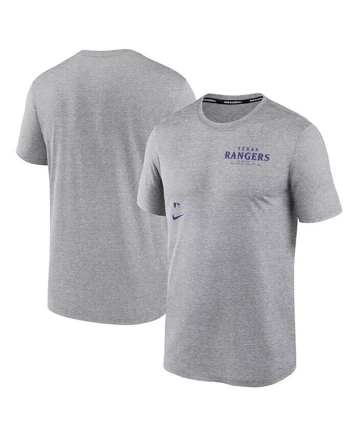 

Футболка мужская Heather Charcoal Texas Rangers Authentic Collection Early Work Tri-Blend Performance Nike