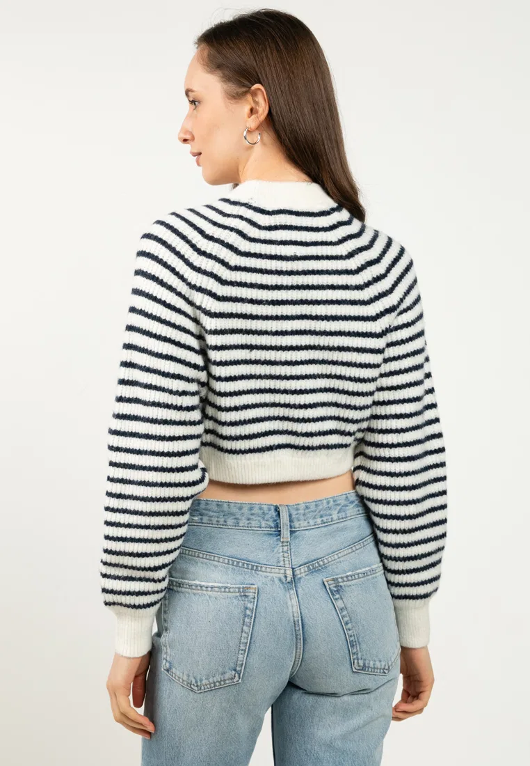 Джемпер, оверсайз, с шерстью, Tommy Jeans Tommy Hilfiger, кремовый — фото 2