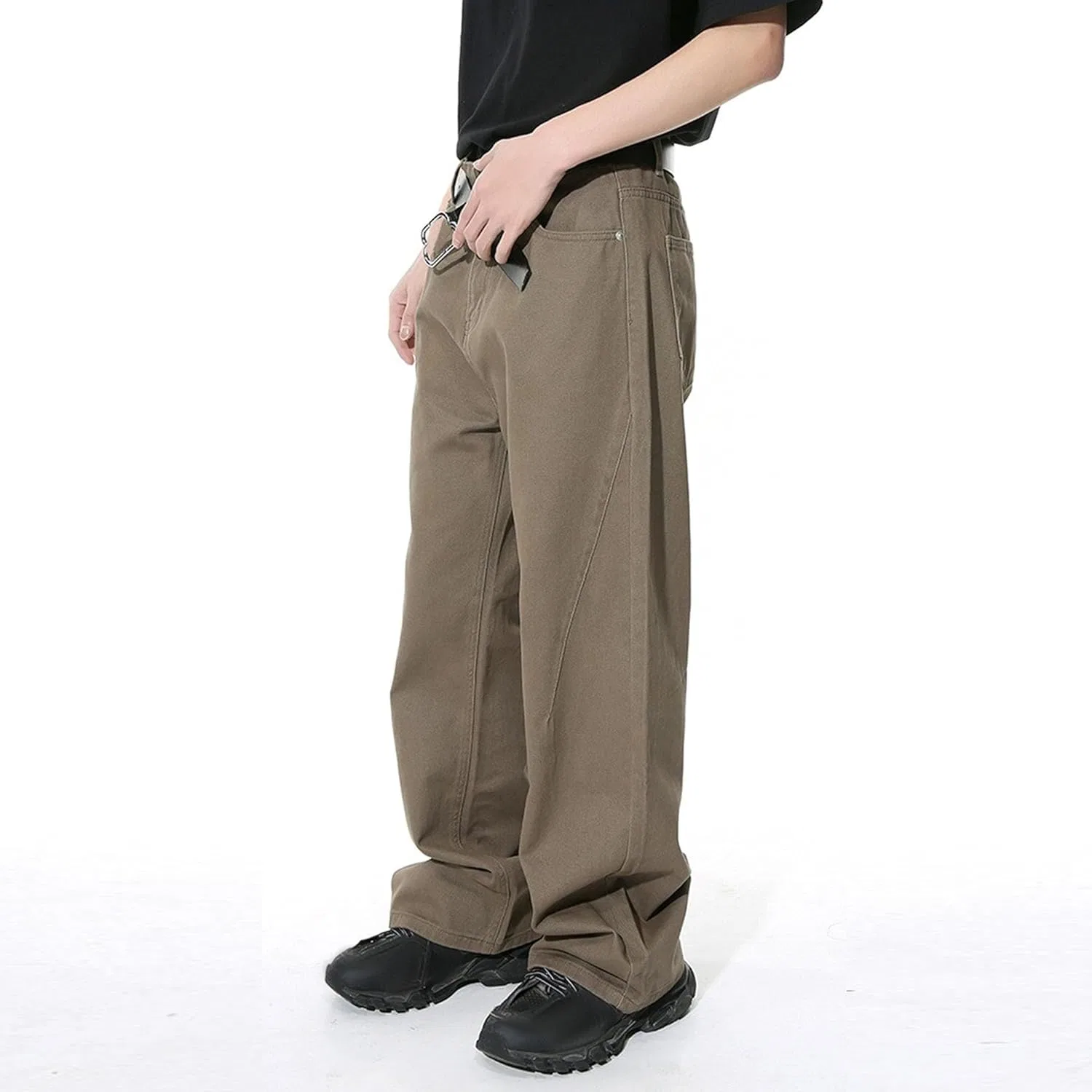 Брюки свободные Dark Khaki5 — фото 3