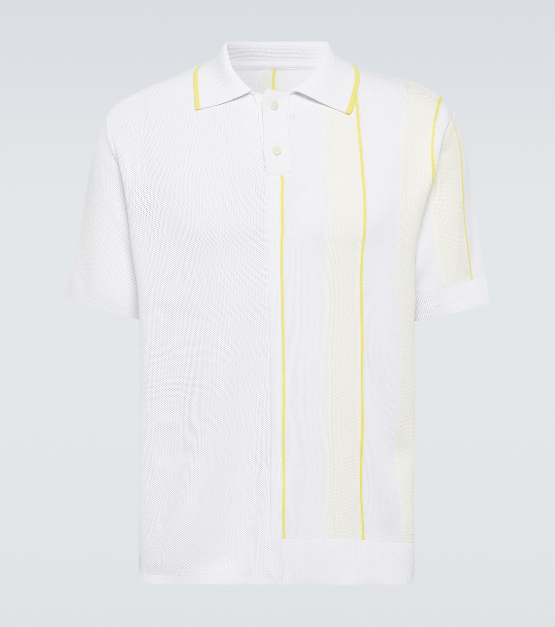 

Полосатая рубашка-поло Le Polo Jeugo Jacquemus, белый