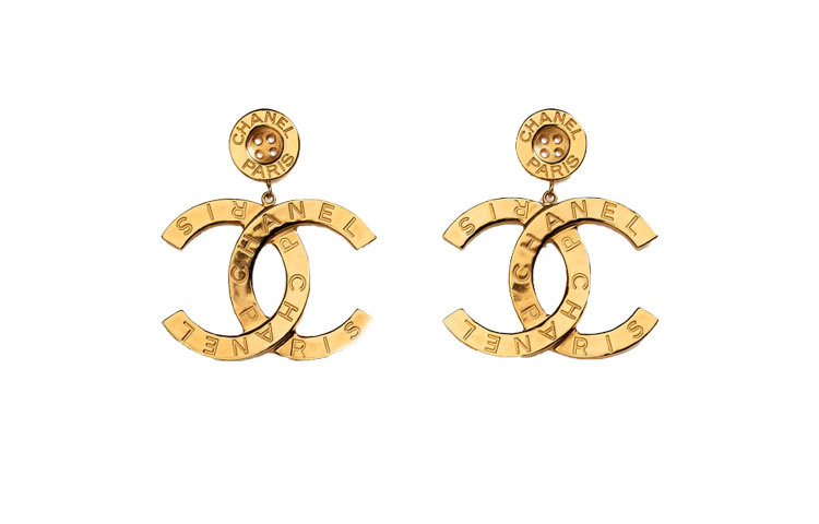 

Chanel Большие серьги-пуговицы в парижском стиле