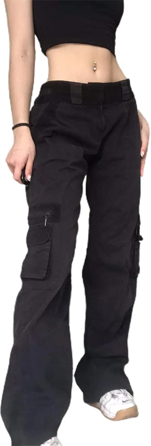 

Женские карго джинсы Vintage High Waist Denim Casual Style WZTYYDS