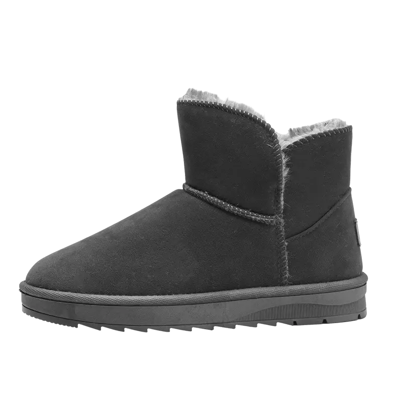 

RBV Утепленные короткие зимние сапоги унисекс серые, цвет Gray