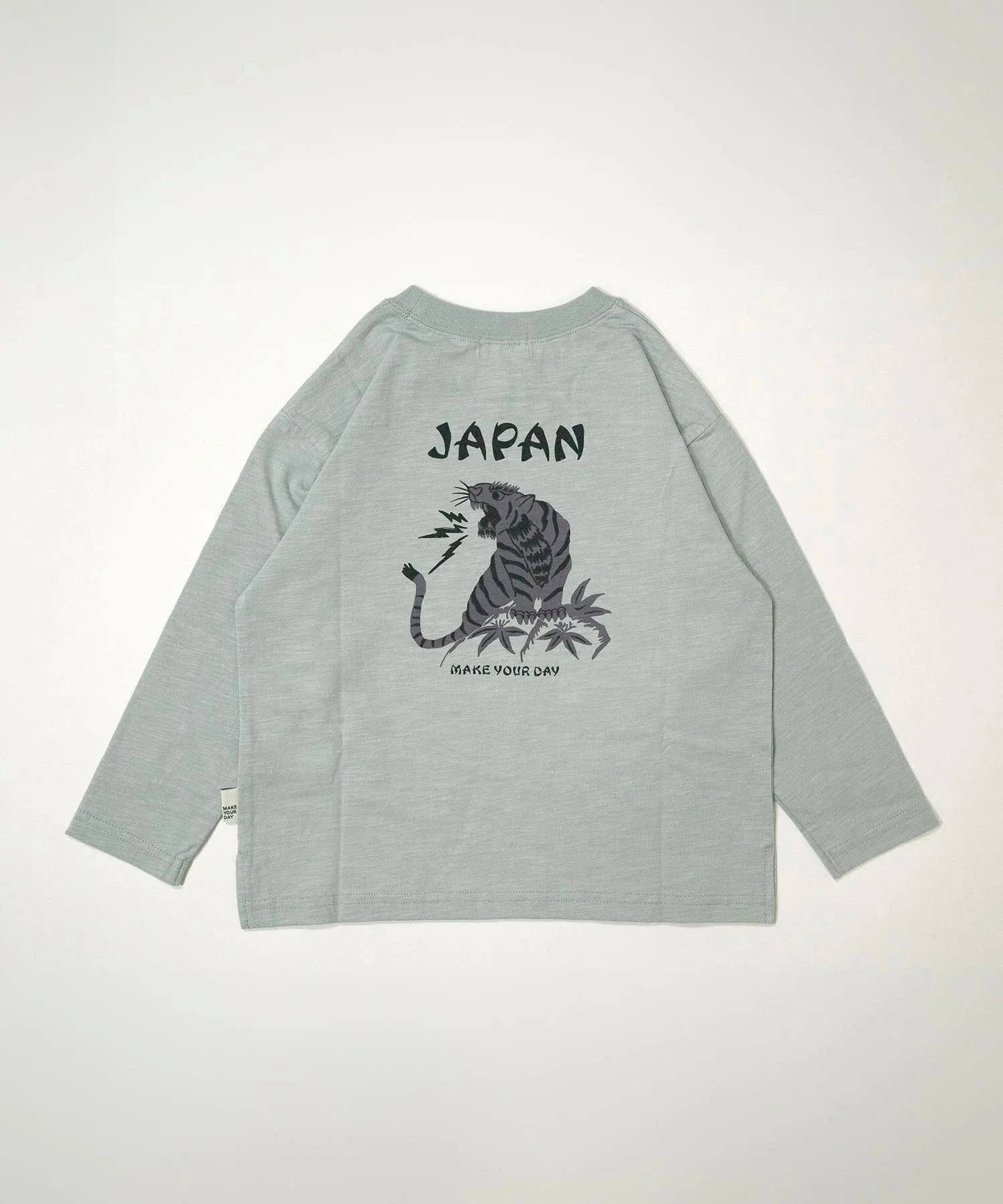 Детская футболка MAKE YOUR DAY JAPAN с тигром и длинным рукавом — фото 4