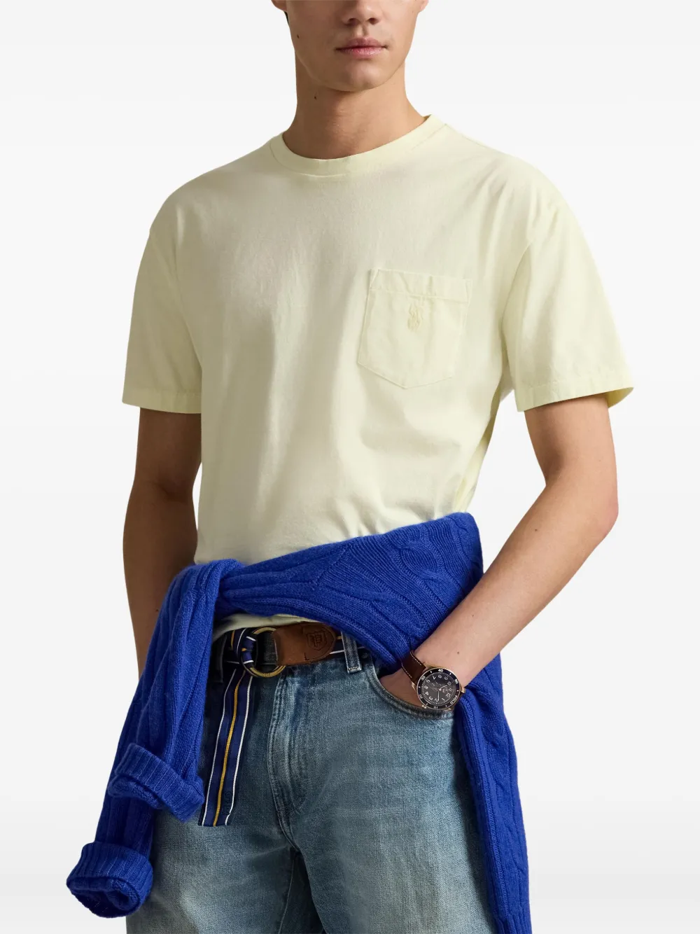 Футболка с круглым вырезом POLO RALPH LAUREN, желтый — фото 3