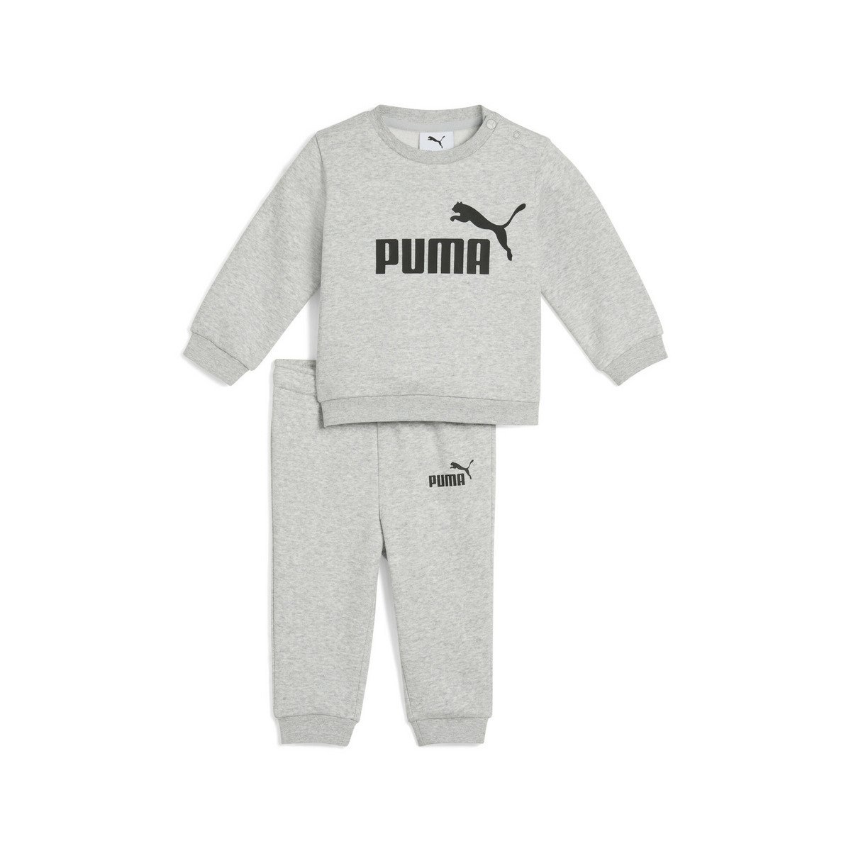 Детский комбинезон Baby Minicat ESS Crew Suit Set, на флисовой подкладке, размеры 74-98 см. Puma, Light Gray Heat