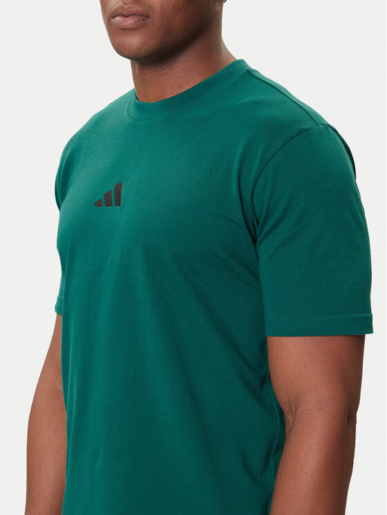 Футболка regular fit Essentials Small Logo JF1096 Adidas, зелёный — фото 4