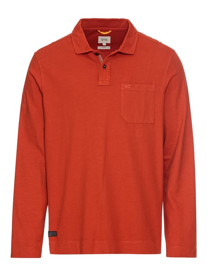 

Поло Camel Active Langarm aus zertifiziertem Organic Cotton, красный