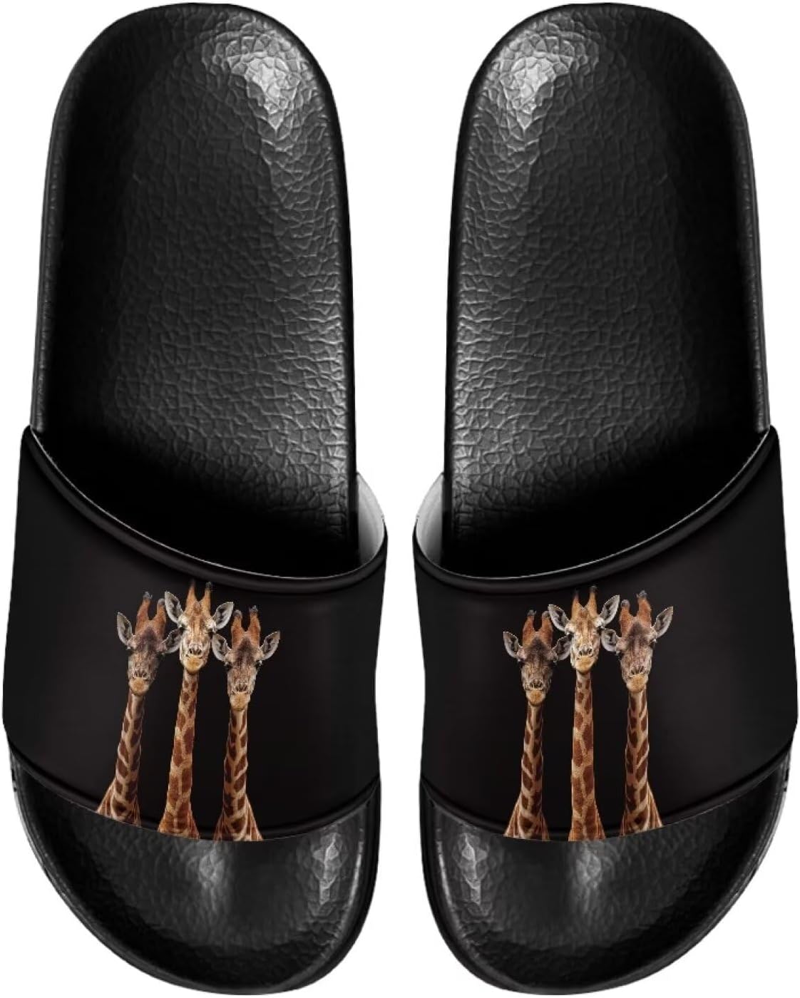 

Шлепанцы для дома и ванной, тапочки на плоской подошве, повседневная обувь для мужчин и женщин Judentidos, Funny Giraffe