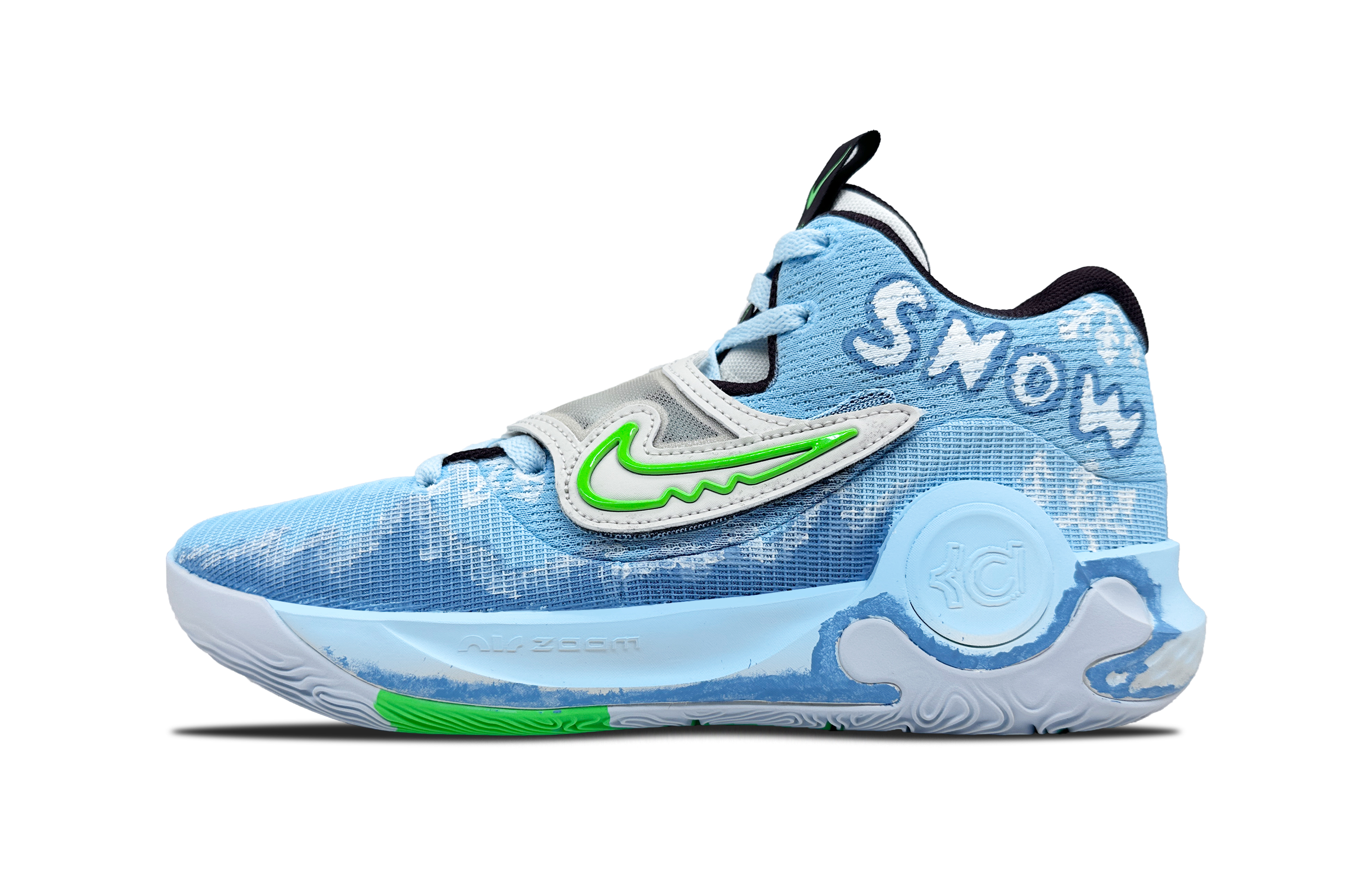 

Nike Баскетбольные кроссовки KD Trey 5 X с противоскользящим износостойким низким верхом, мужские, сине-белые