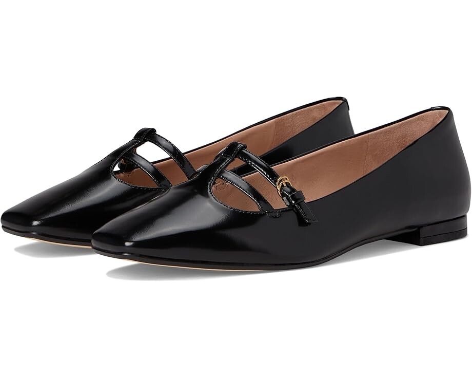 

Туфли на плоской подошве Cole Haan Brigid T-Strap Ballet Flat, черный