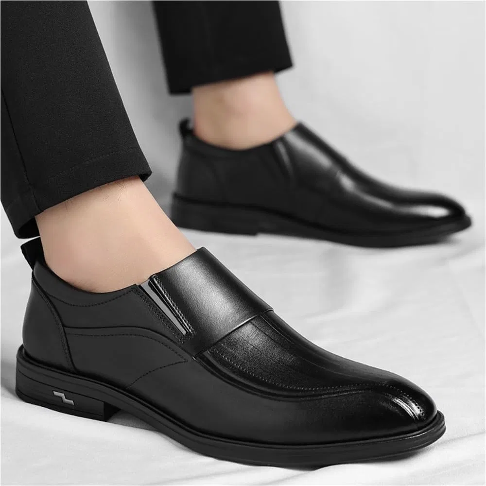 Оксфорды из дышащей кожи, Slip-On, Black SDKOLPBNMZX — фото 2