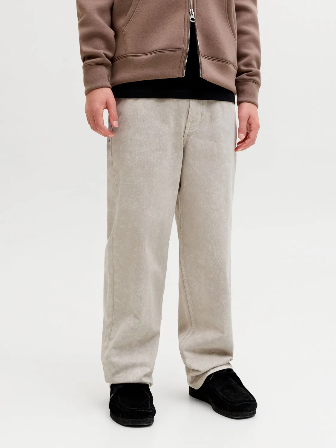 Штаны из твила, JACK & JONES Junior, кремовый — фото 3