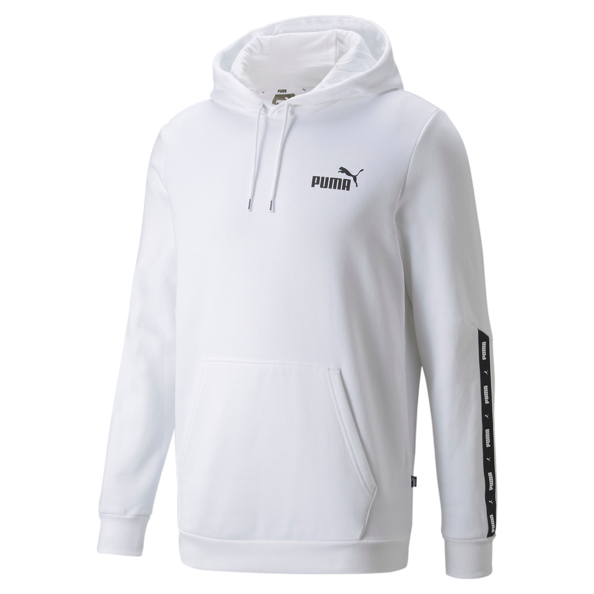 

PUMA Men's Essentials+ Толстовка с капюшоном Tape, белый
