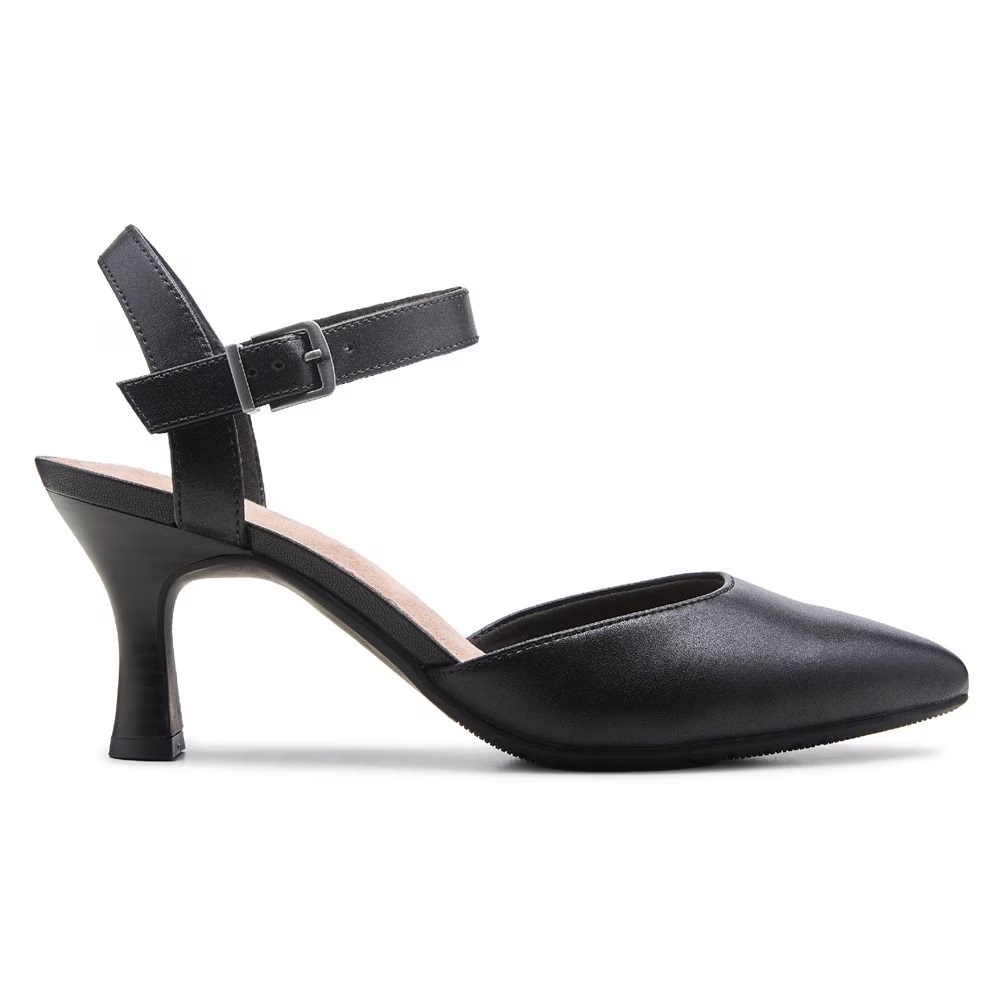 Kataleyna cora босоножки с ремешком на щиколотке Clarks, black leather — фото 2