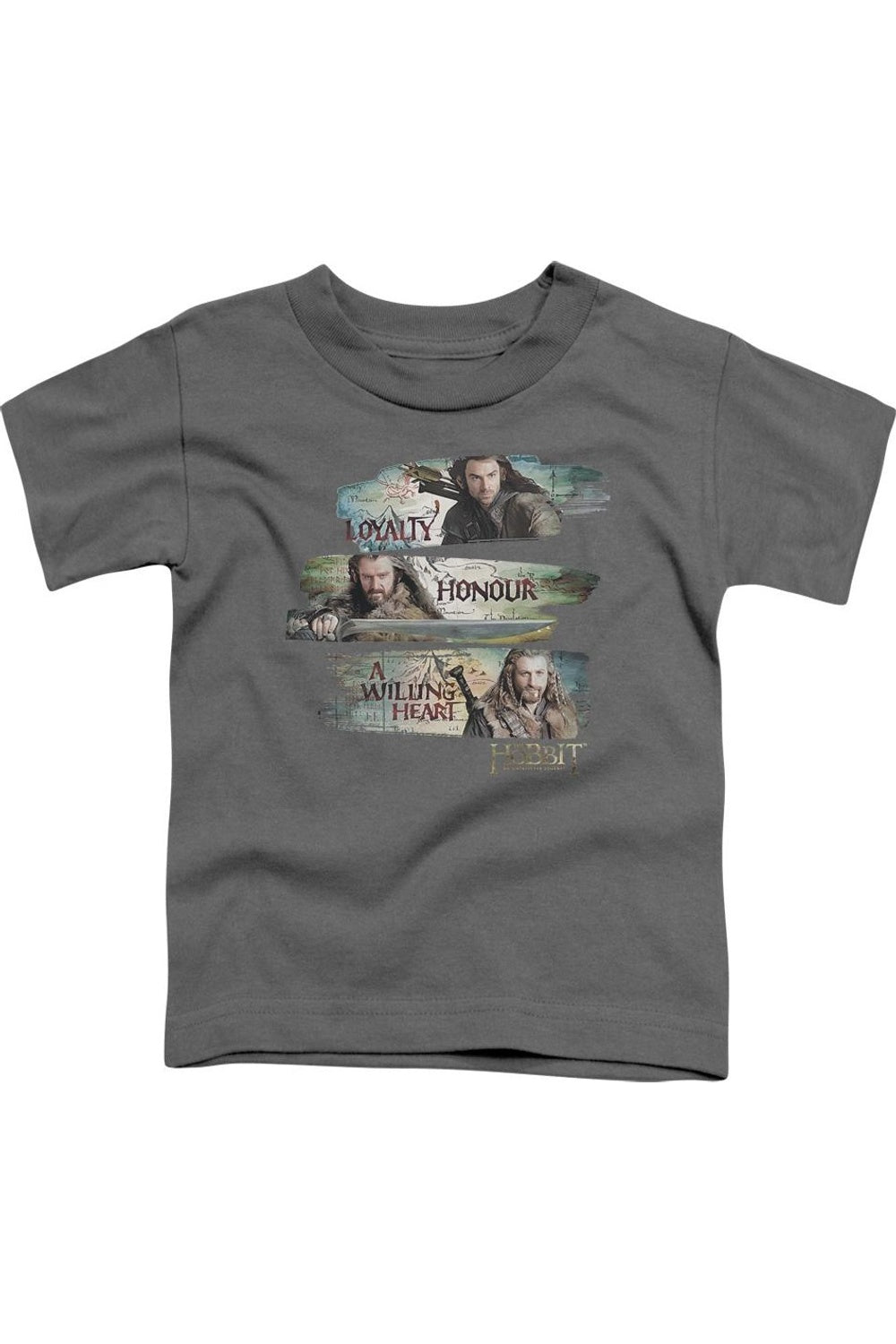 

Футболка The Hobbit "Верность и честь" детская с коротким рукавом Gildan, Charcoal