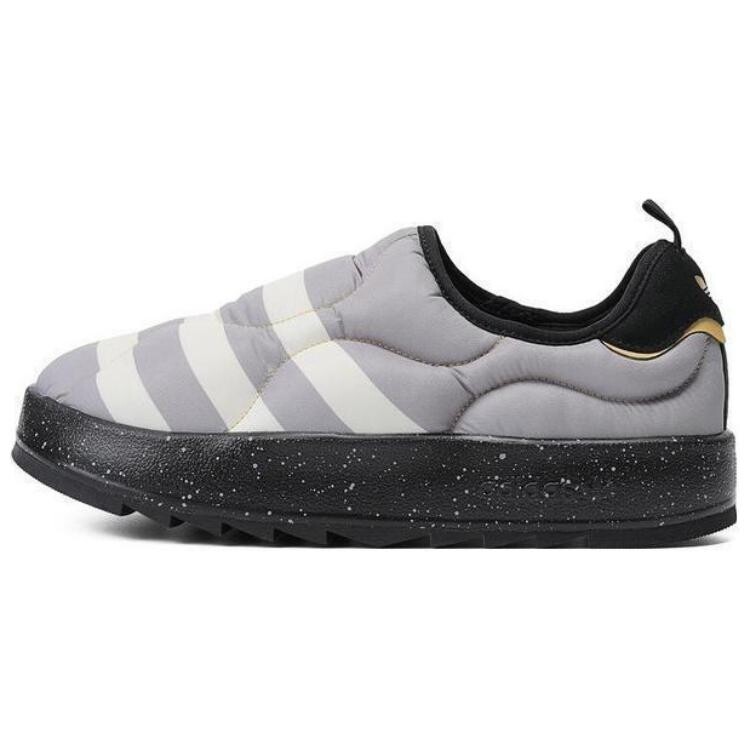 

Кроссовки Puffylette Lifestyle унисекс с низким верхом черного/белого/серого цвета Adidas Originals, Черный, Кроссовки Puffylette Lifestyle унисекс с низким верхом черного/белого/серого цвета Adidas Originals