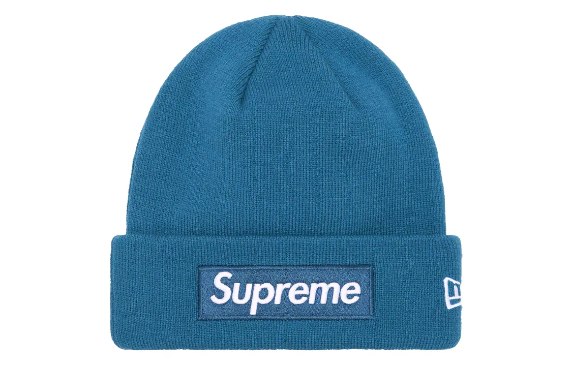 

Шапка Supreme New Era с логотипом, синий