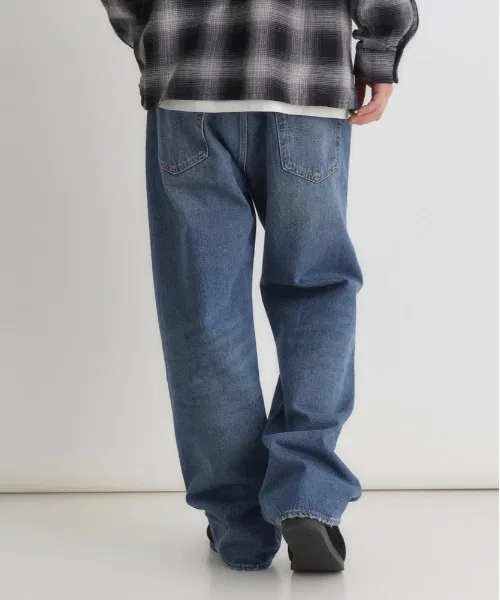 【Levi's】501 Свободные джинсы (светло-голубые / винтажная расцветка / универсальные) — фото 4