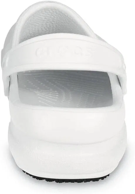 Рабочие сабо Crocs Bistro Graphic для взрослых, унисекс, с нескользящей подошвой, White — фото 2