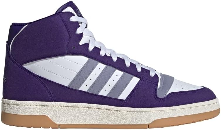 

Кроссовки Adidas Унисекс Взрослые Break Start Mid Top, белый/фиолетовый