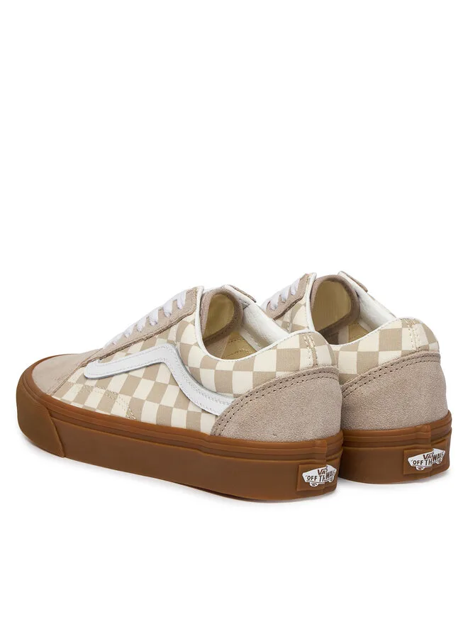 Vans Кроссовки Old Skool VN000D2VH2B1 из бежевой ткани — фото 3