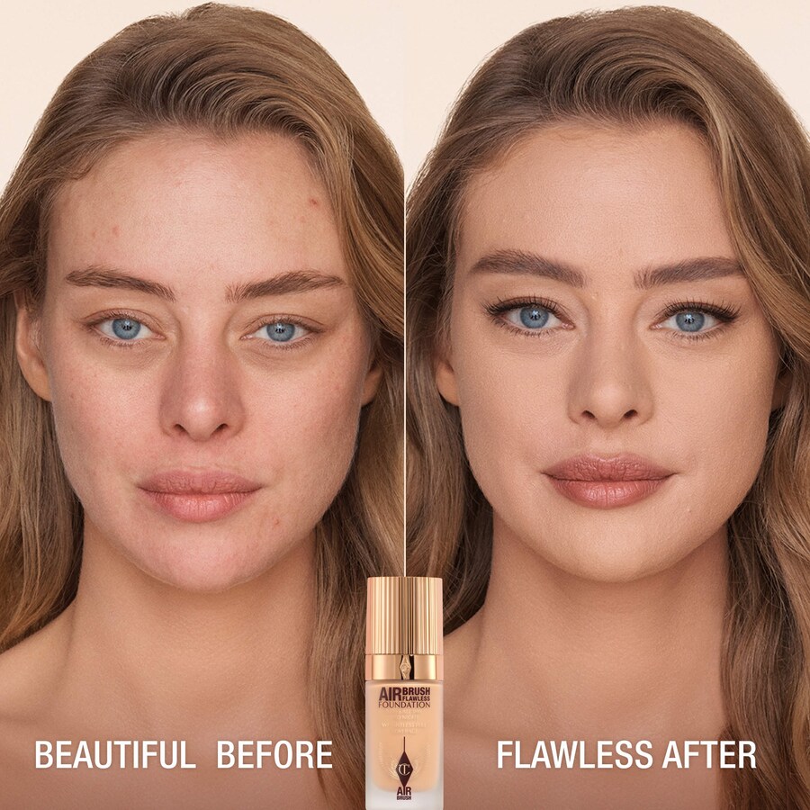 Безупречная матирующая тональная основа Airbrush Flawless Blurring & Matte Full Coverage Foundation Charlotte Tilbury, 1 oz/30 mL, 7 Cool — фото 2