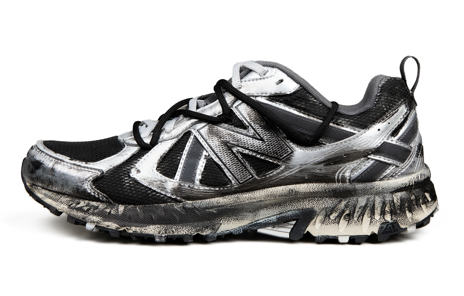 

New Balance NB 410 V5 устойчивые к истиранию низкие кроссовки для бега unisex silver black