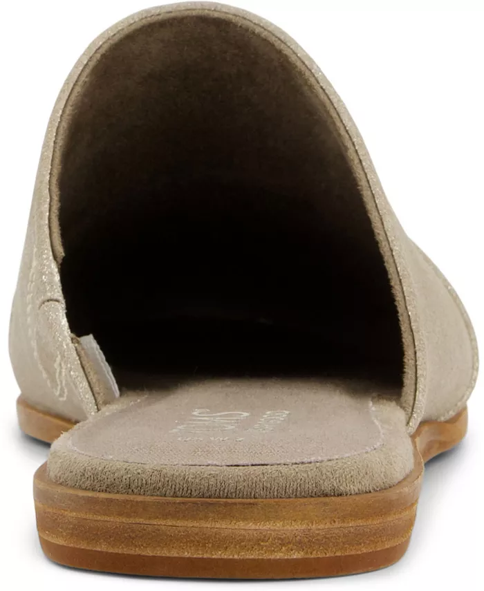 Женские мюли на плоской подошве Jade Slip On TOMS, серебряный — фото 3