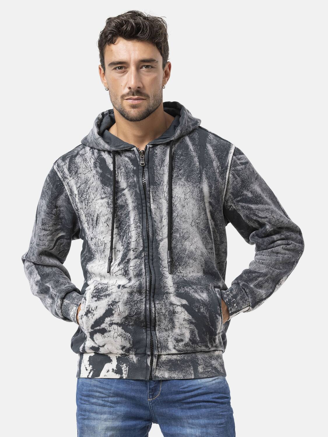 

CIPO & BAXX Толстовка с молнией 'CL594' в цвете антрацит