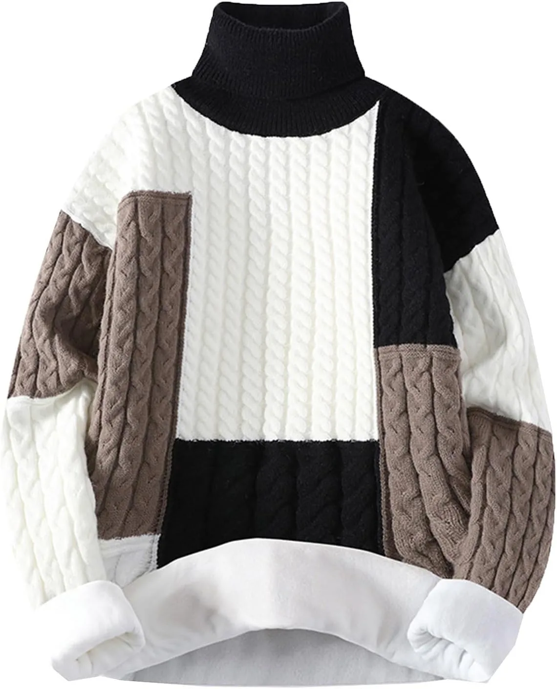 

Мужской водолазный свитер с вафельной вязкой