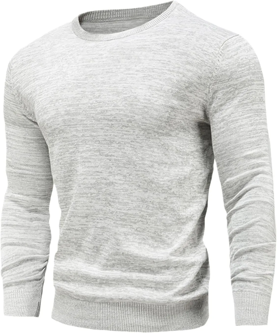 

Хлопковый свитер HOURVNEI с круглым вырезом, мужской, зимний, приталенный, цвет Navy