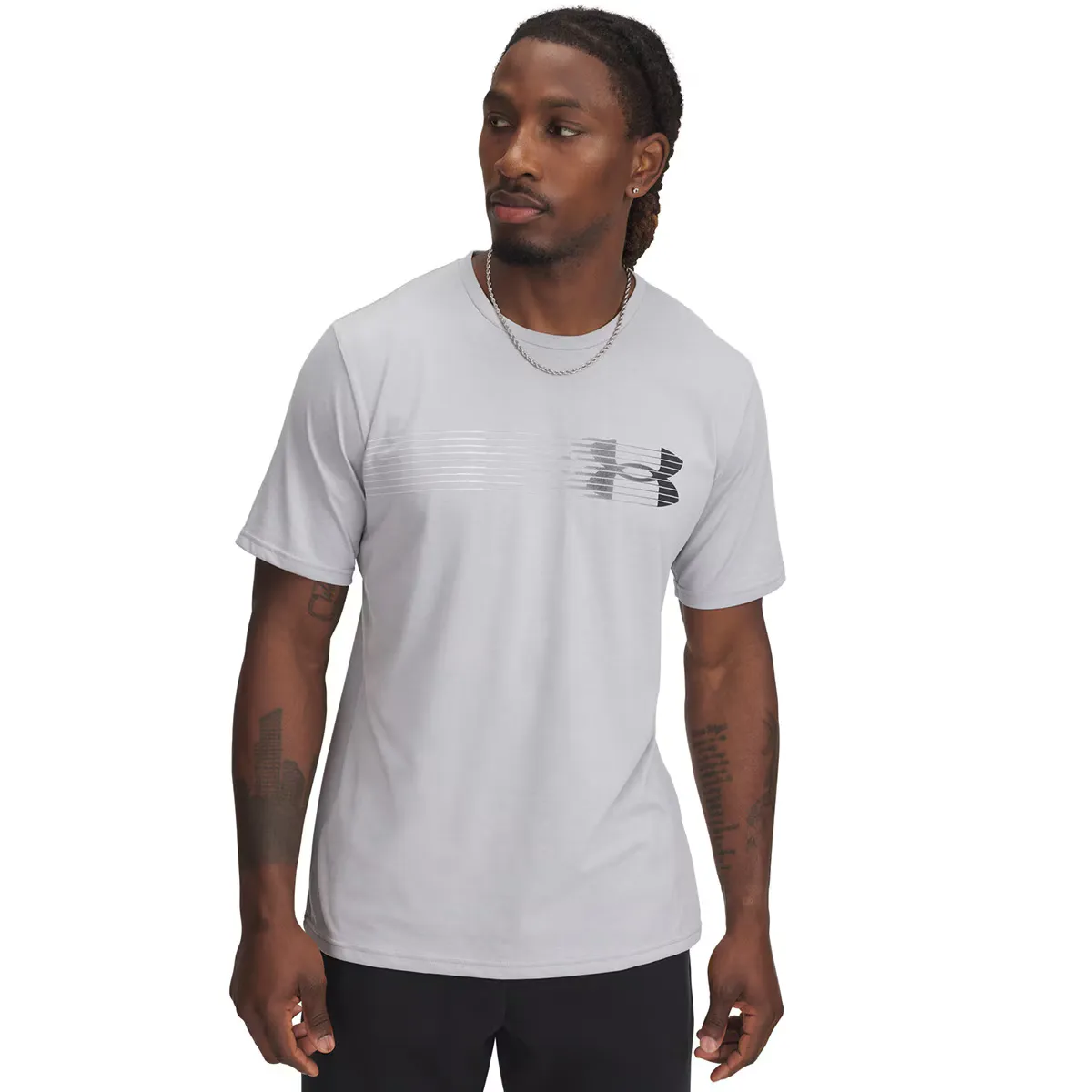 

Футболка мужская UA M LC Fly in Logo SS Under Armour, серый