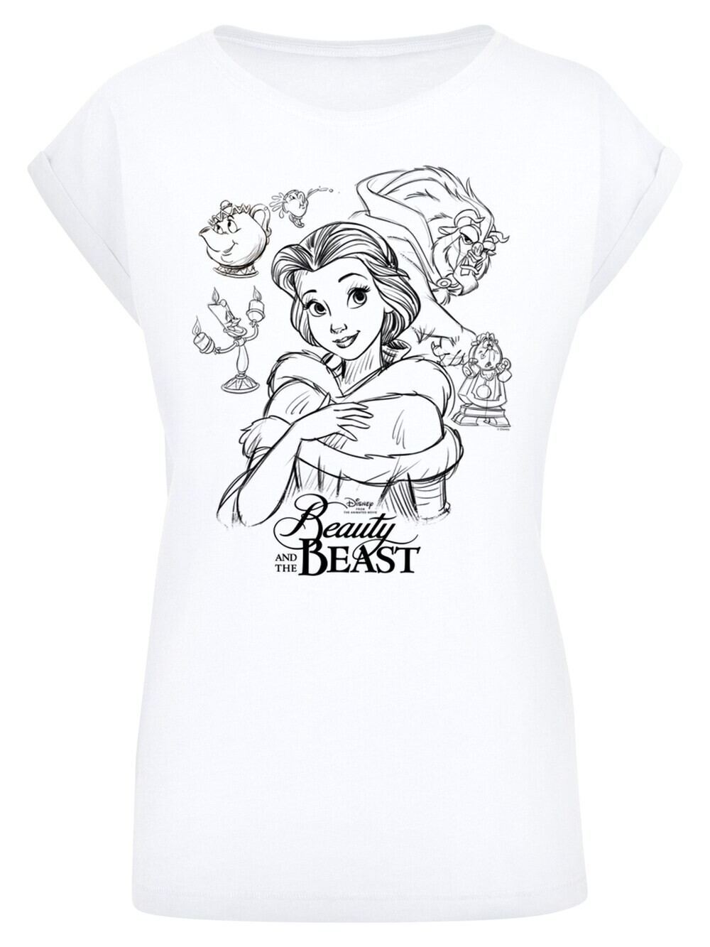 

Рубашка F4NT4STIC Disney Die Schöne und das Biest, белый