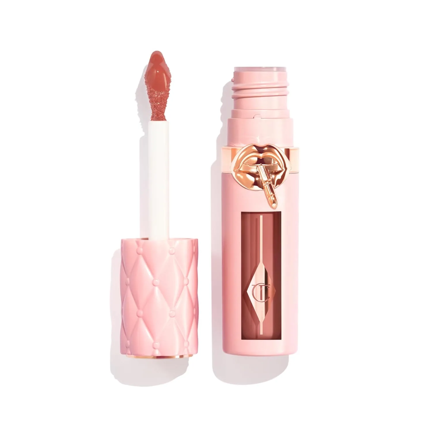 Charlotte Tilbury Big Lip Plumpgasm блеск для губ - подарочный набор Essential - увлажняющий бальзам с гиалуроновой кислотой и технологией Heat + Ice, Medium/Deep - brown berry pink