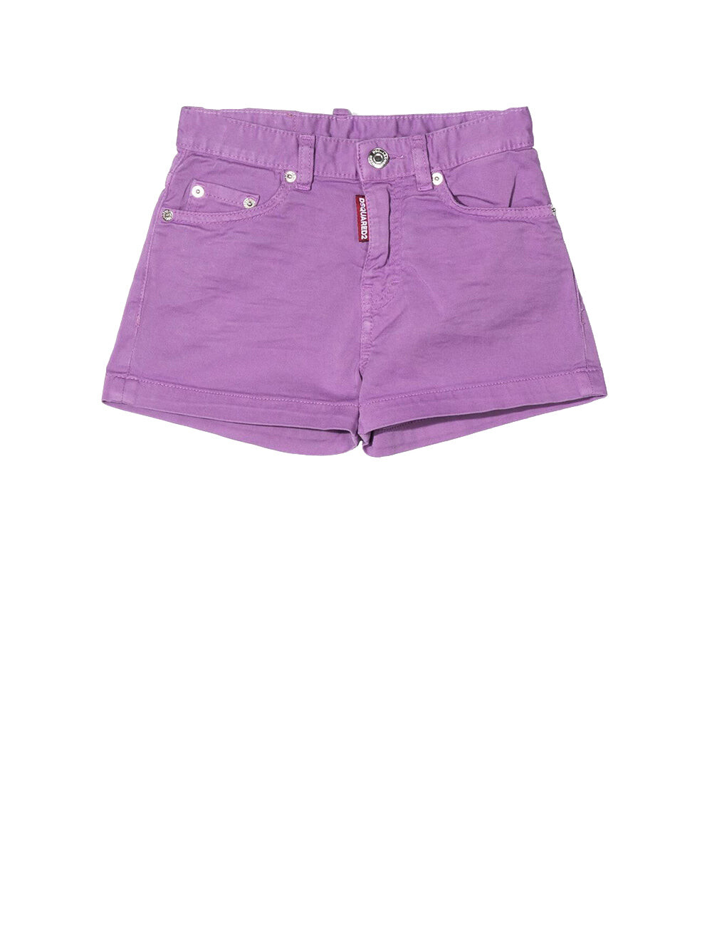 

Однотонные фиолетовые джинсовые шорты Dsquared