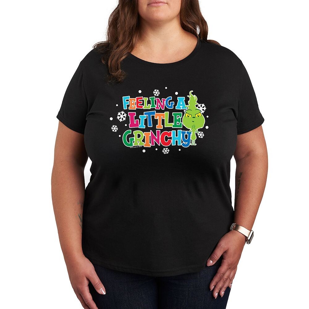 

Футболка Plus с рисунком «Доктор Сьюз Little Grinch A Little Grinchy» Licensed Character, черный