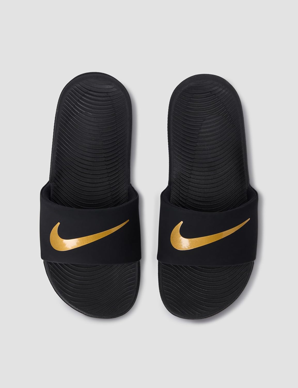 Сандалии Nike Kawa для детей, черный/металлик золотой — фото 4
