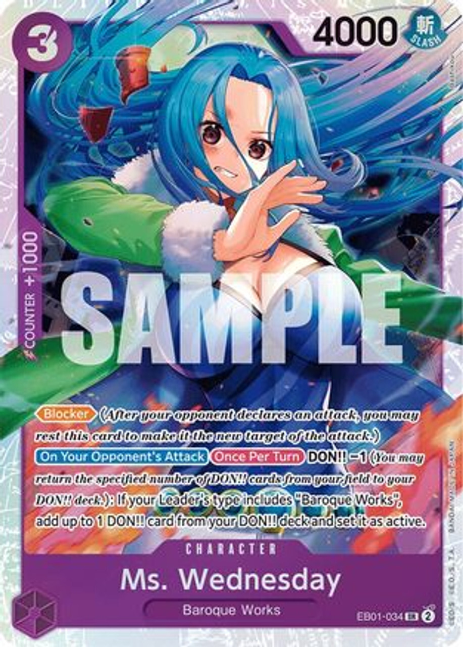 

Карточная игра Ms. Wednesday (EB01-034) Extra Booster: Memorial Collection Foil