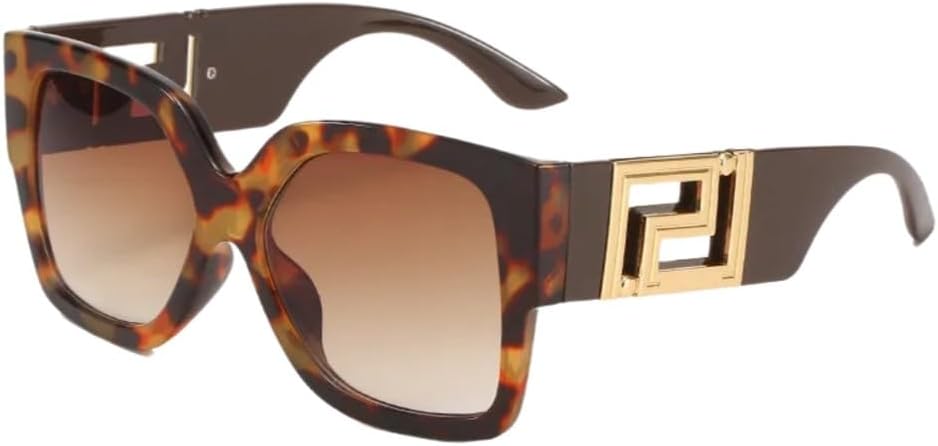 

Солнцезащитные очки для мужчин и женщин, винтажные, большие, модные, квадратные, с градиентным переходом цвета, стильные, с защитой от УФ-излучения UV400 UJNHGQ, Orange