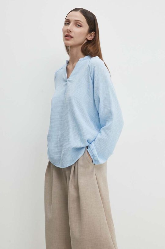 

Хлопковая блузка Answear Lab, синий