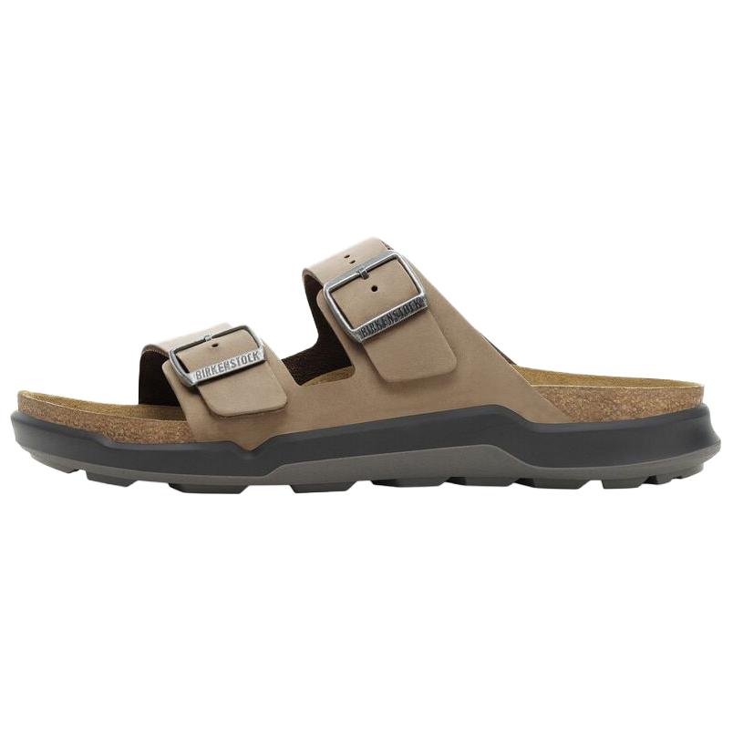 

Birkenstock Мужские слайдеры Arizona Rugged PU Polyurethane устойчивые к истиранию earthy brown