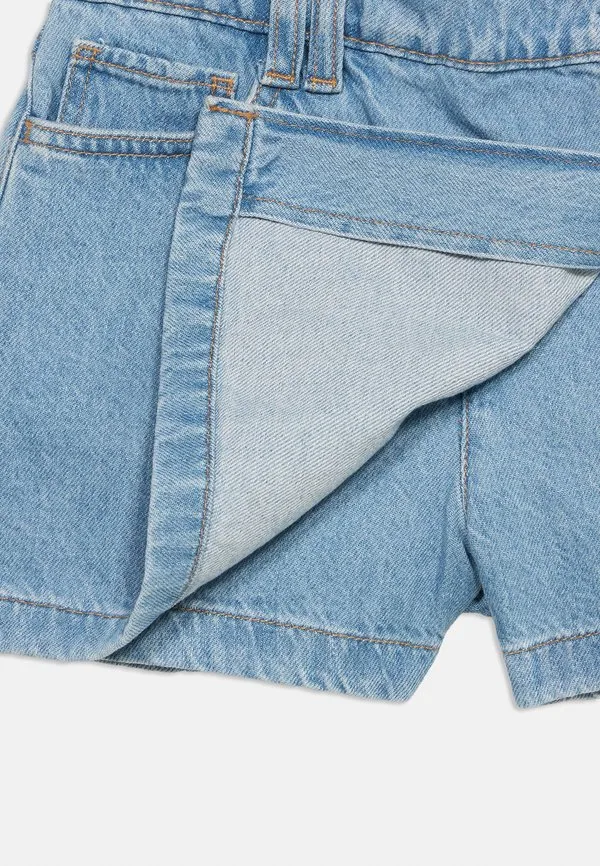 Юбка-Шорты из джинсовой ткани Gap, Light Wash — фото 4