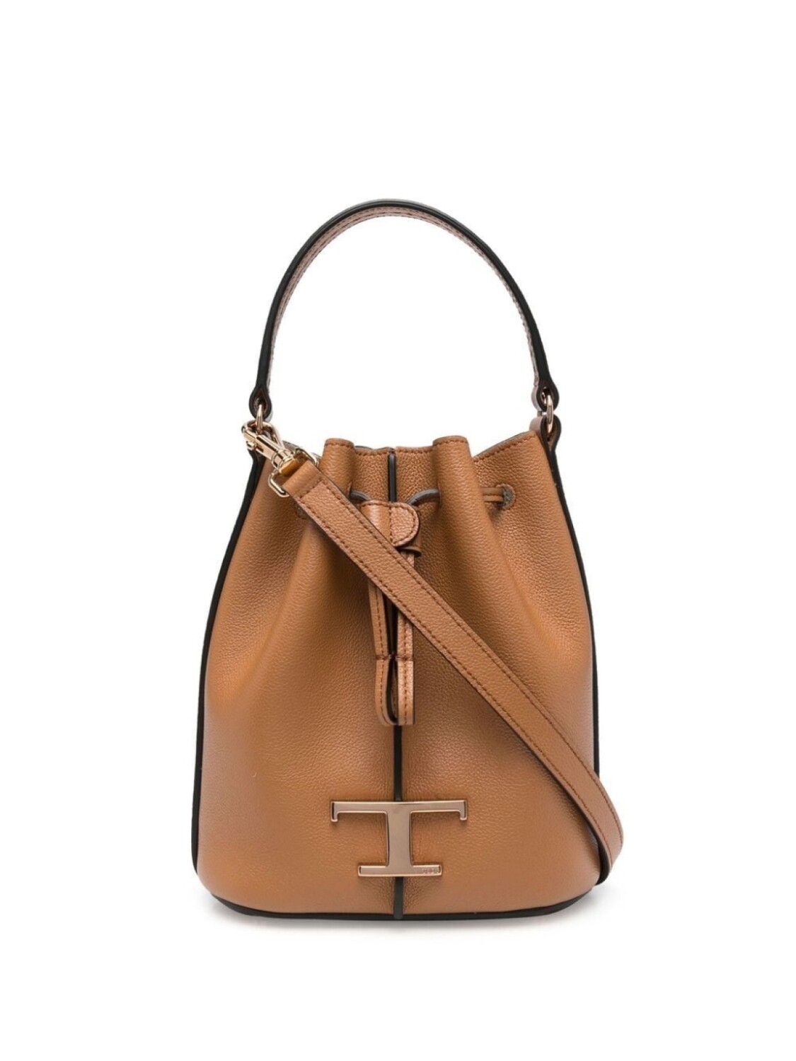 

Tod's сумка-ведро с подвеской-логотипом, коричневый