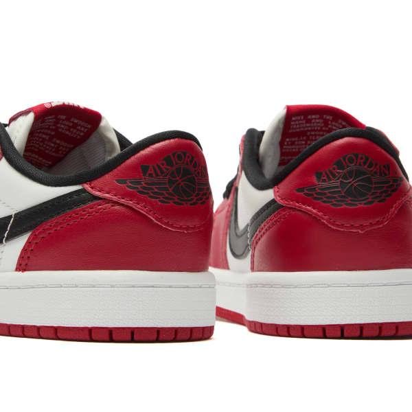 1 ретро низкие и кроссовки PS Air Jordan, красный, черный & белый — фото 3