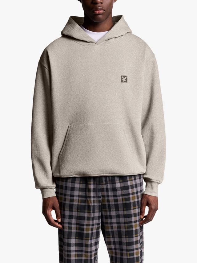 

Худи для отдыха из хлопковой смеси Lyle & Scott, Oatmeal Marl