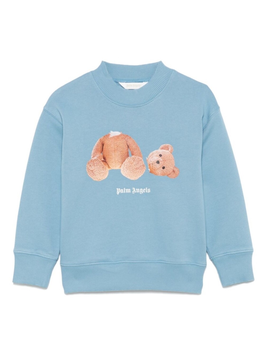 

Толстовка с круглым вырезом Palm Angels Kids Bear, синий