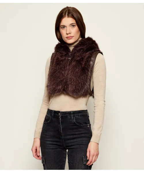 

Жилет Cropped fit Patrizia Pepe, коричневый