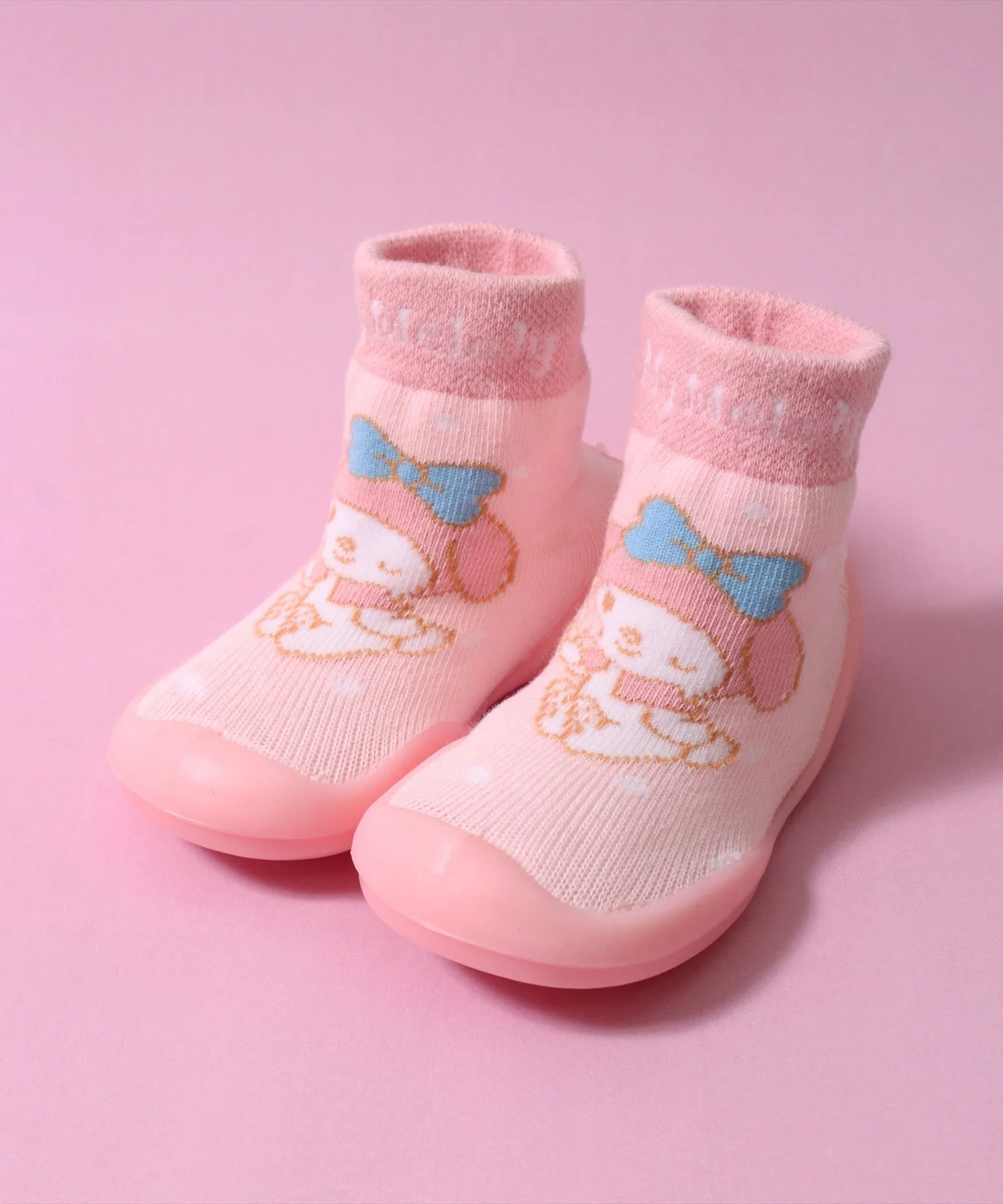 Детские ботиночки-носки мягкие из хлопка sanrio Disney baby pink
