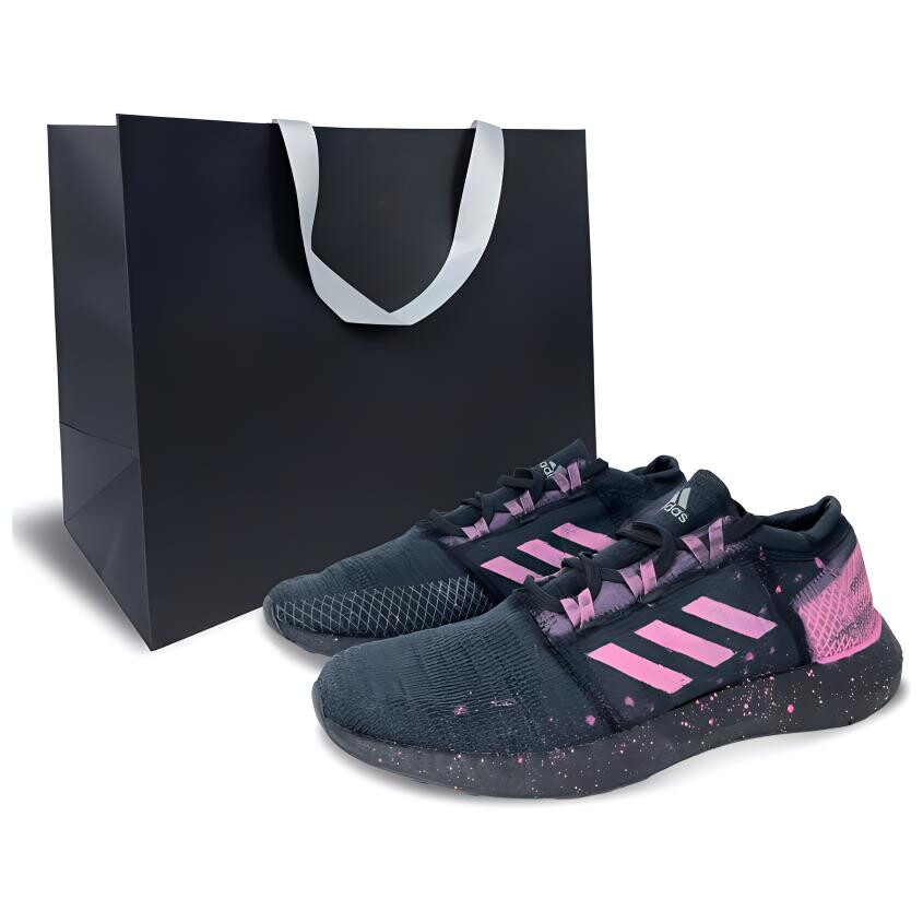 

Кроссовки Pureboost Go Running унисекс с низким верхом, черные/розовые Adidas